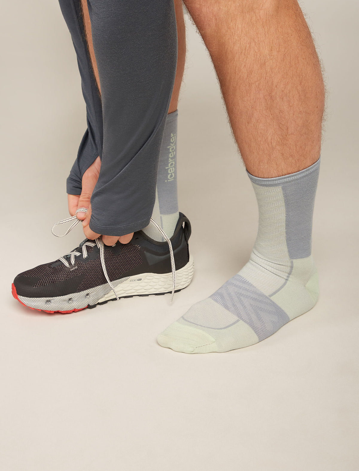 Men's Merino Blend Run+ Ultralight Crew Socks  - 1