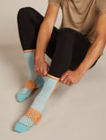 Men's Merino Blend Run+ Ultralight Crew Socks Hydro/Trail - 2