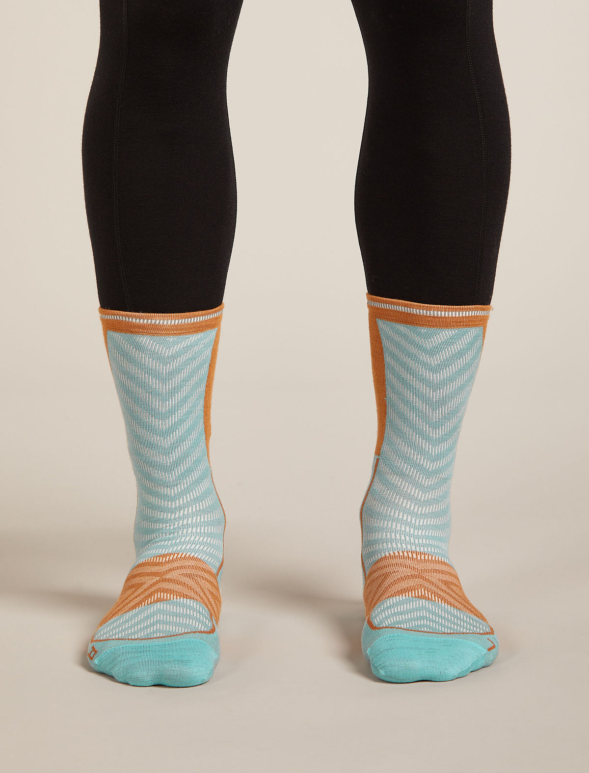 Men's Merino Blend Run+ Ultralight Crew Socks Hydro/Trail - 3