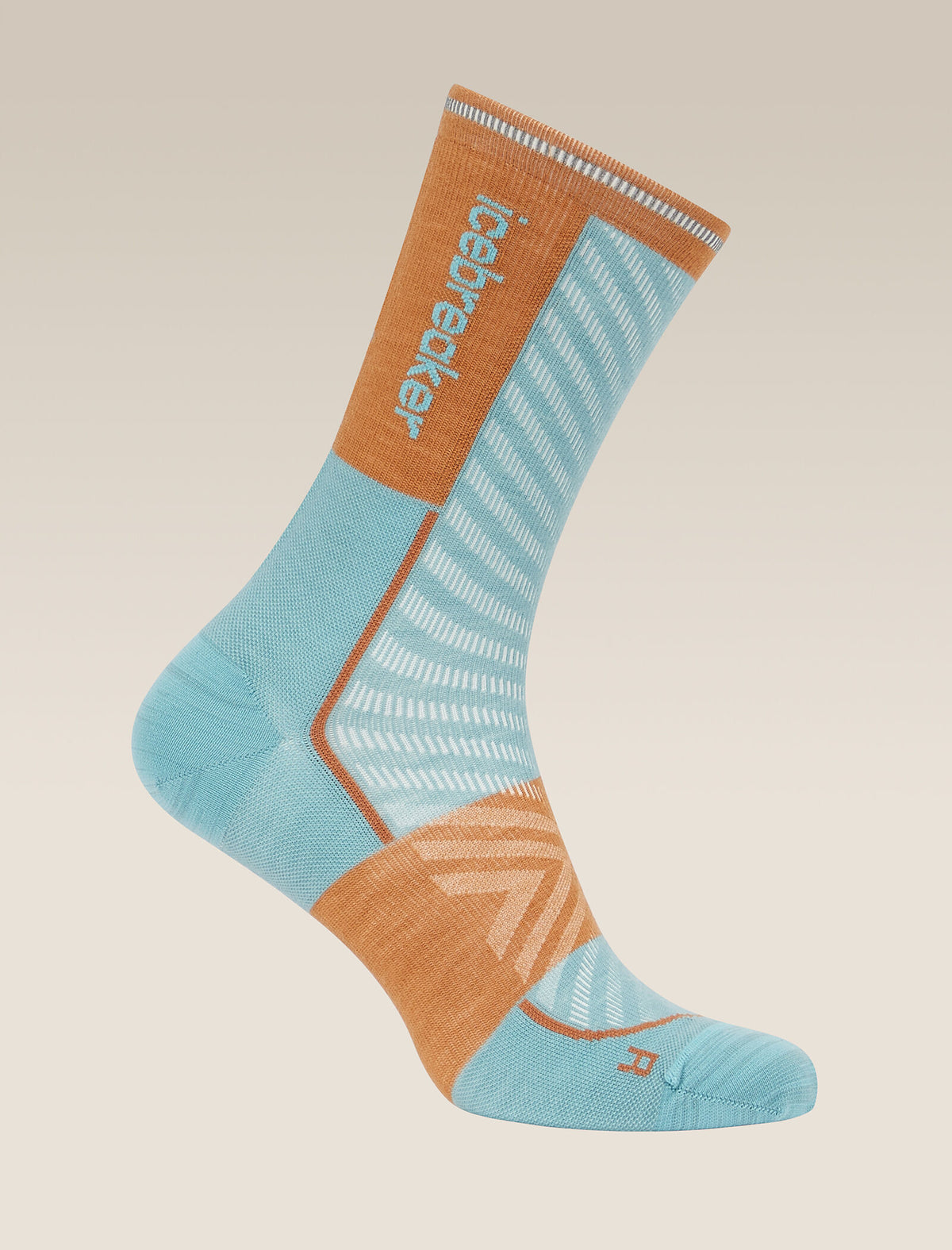 Men's Merino Blend Run+ Ultralight Crew Socks Hydro/Trail - 4