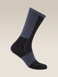 Men's Merino Blend Run+ Ultralight Crew Socks Black/Graphite - 1