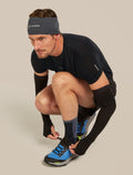 Men's Merino Blend Run+ Ultralight Crew Socks Black/Graphite - 2