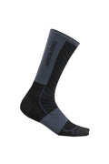 Men's Merino Blend Run+ Ultralight Crew Socks Black/Graphite - 5
