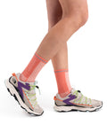 Women's Merino Blend Run+ Ultralight Crew Socks Glow/Tang - 2
