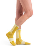 Women's Merino Blend Run+ Ultralight Crew Socks Lux/Lucid - 1