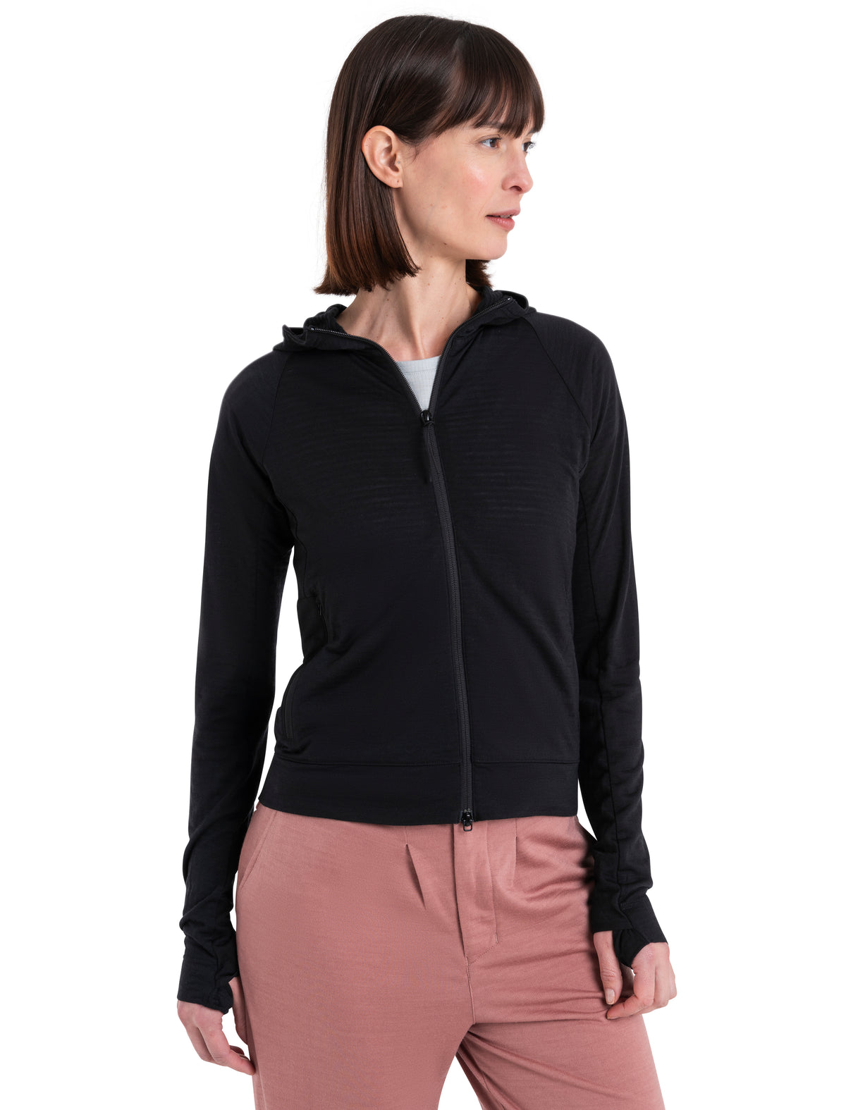 Women's Merino Blend 200 Realfleece™ The North Face x icebreaker Long Sleeve Zip Hoodie  - 5