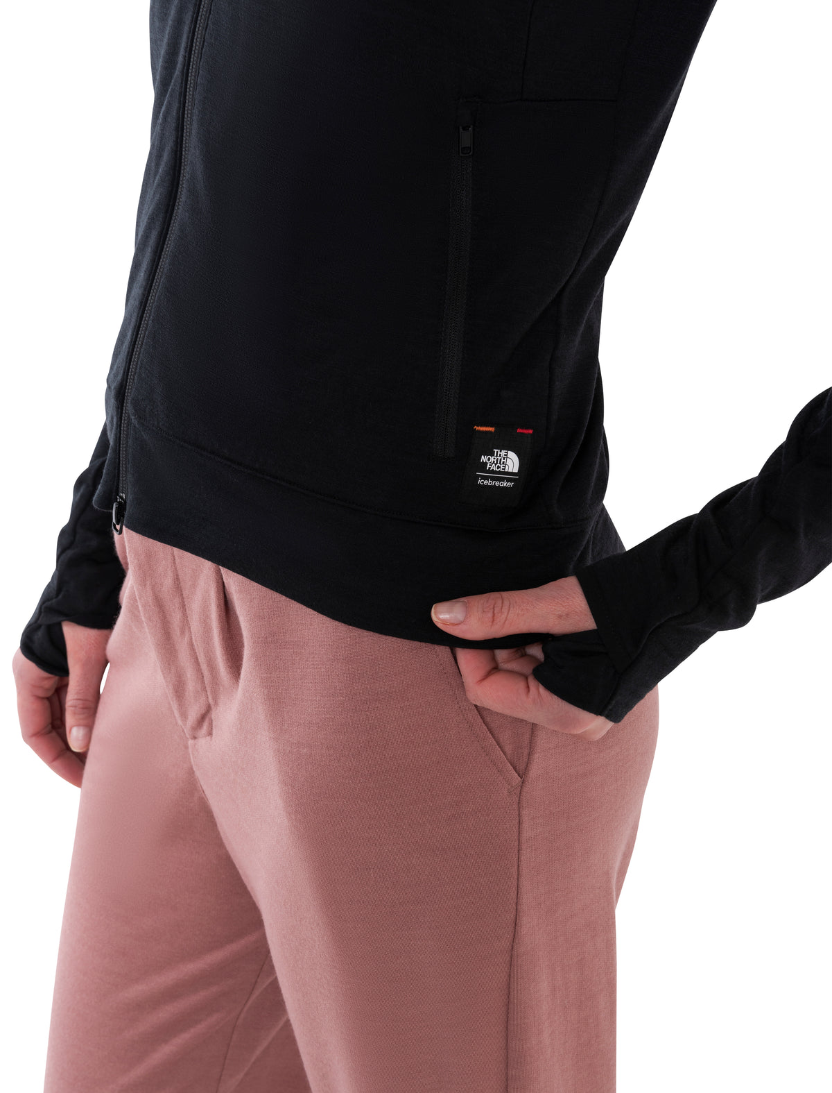 Women's Merino Blend 200 Realfleece™ The North Face x icebreaker Long Sleeve Zip Hoodie  - 6