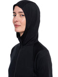 Women's Merino Blend 200 Realfleece™ The North Face x icebreaker Long Sleeve Zip Hoodie  - 8