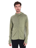 Men's Merino Blend 200 Realfleece™ The North Face x icebreaker Long Sleeve Zip Hoodie Oil/Black/Silver - 1