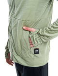 Men's Merino Blend 200 Realfleece™ The North Face x icebreaker Long Sleeve Zip Hoodie Oil/Black/Silver - 5