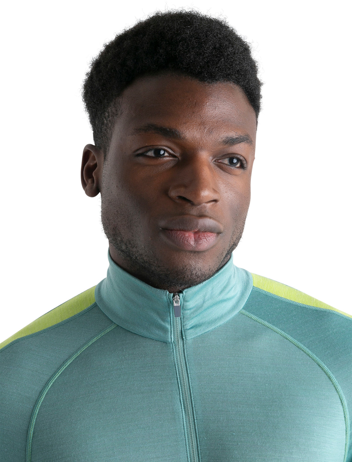 Men's Merino Blend 125 ZoneKnit™ Long Sleeve Half Zip Thermal Top Cloud Ray/Hyper - 8