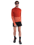 Men's Merino Blend 200 Realfleece™ Descender Long Sleeve Half Zip Jacket Molten/Ember - 4