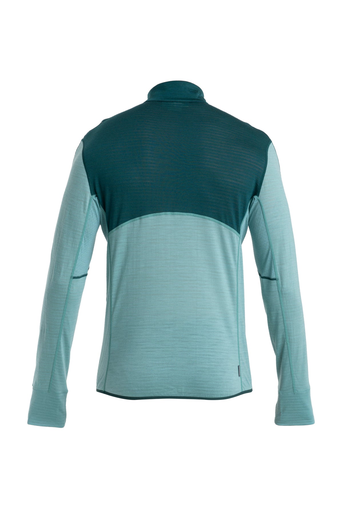 Men's Merino Blend 200 Realfleece™ Descender Long Sleeve Half Zip Jacket Fathom Green/Cloud Ray - 9