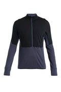 Men's Merino Blend 200 Realfleece™ Descender Long Sleeve Half Zip Jacket Black/Graphite - 7