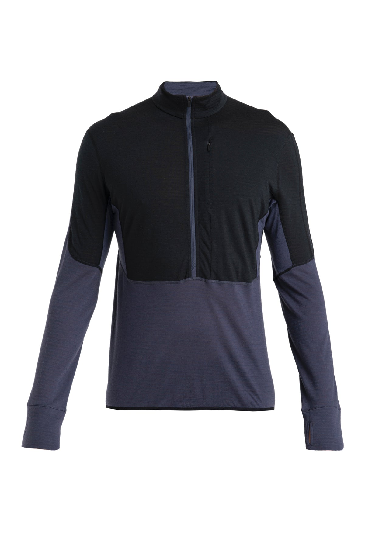Men's Merino Blend 200 Realfleece™ Descender Long Sleeve Half Zip Jacket Black/Graphite - 7