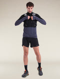Men's Merino Blend 200 Realfleece™ Descender Long Sleeve Half Zip Jacket Black/Graphite - 4