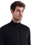 Men's Merino Blend 200 Realfleece™ Descender Long Sleeve Half Zip Jacket Black/Graphite - 6