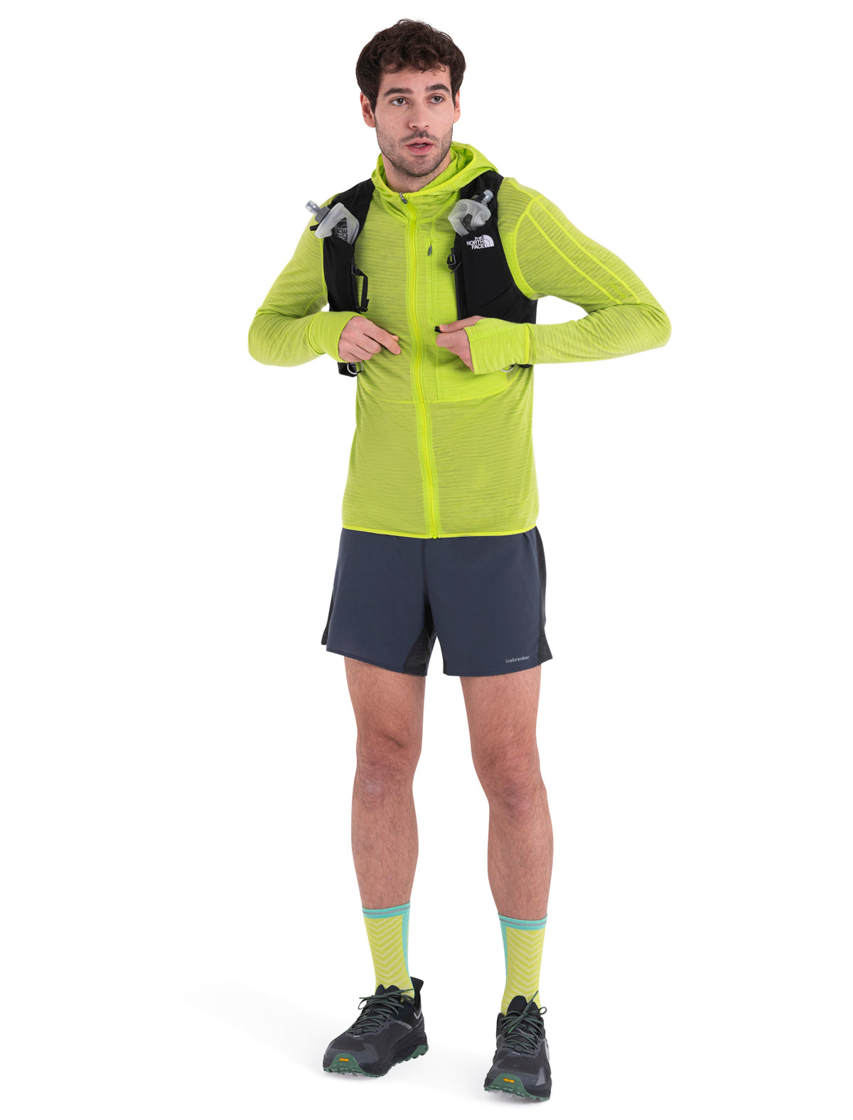 Men's Merino Blend 200 Realfleece™ Descender Long Sleeve Zip Hoodie Hyper - 9