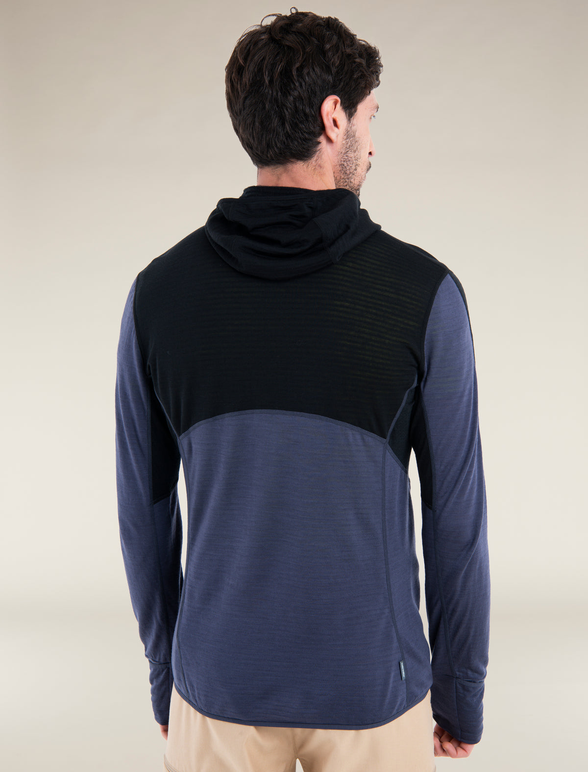 Men's Merino Blend 200 Realfleece™ Descender Long Sleeve Zip Hoodie Black/Graphite - 2