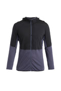 Men's Merino Blend 200 Realfleece™ Descender Long Sleeve Zip Hoodie Black/Graphite - 8