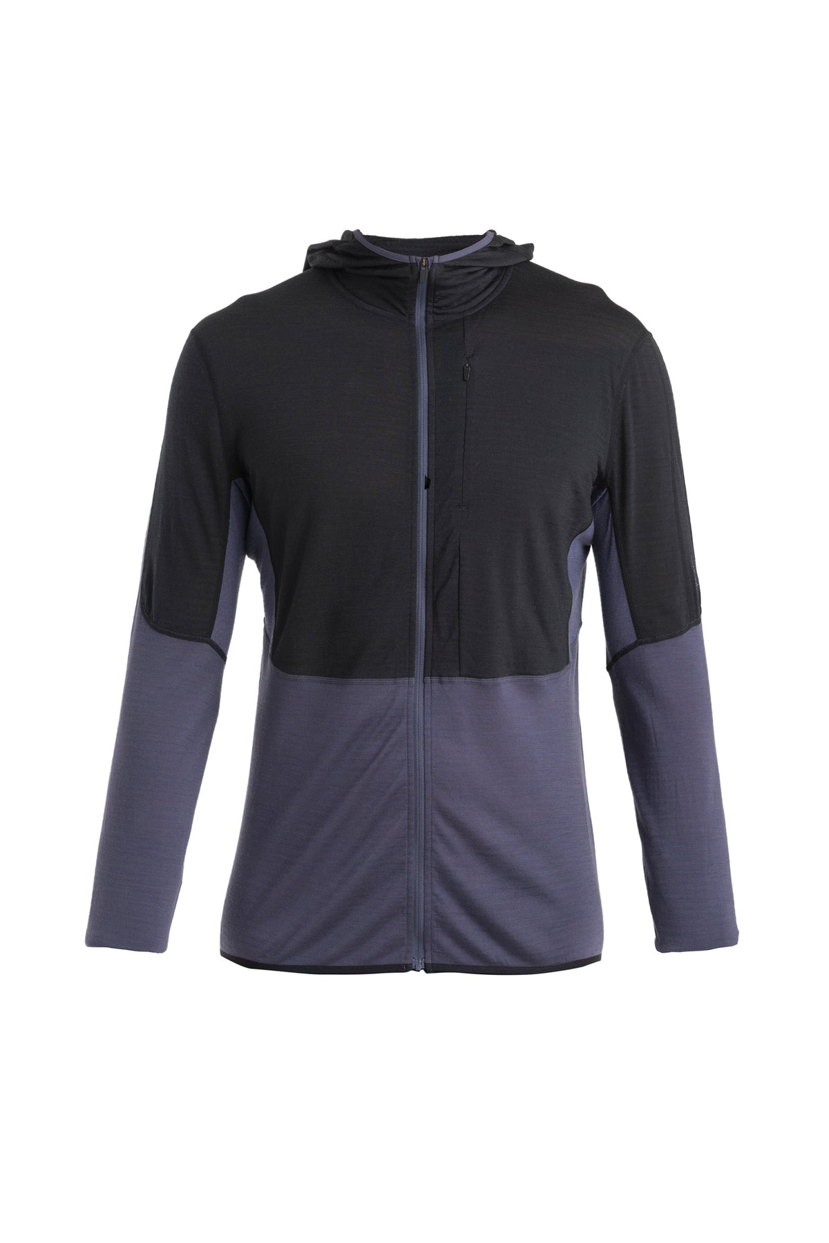 Men's Merino Blend 200 Realfleece™ Descender Long Sleeve Zip Hoodie Black/Graphite - 7