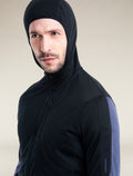 Men's Merino Blend 200 Realfleece™ Descender Long Sleeve Zip Hoodie Black/Graphite - 6