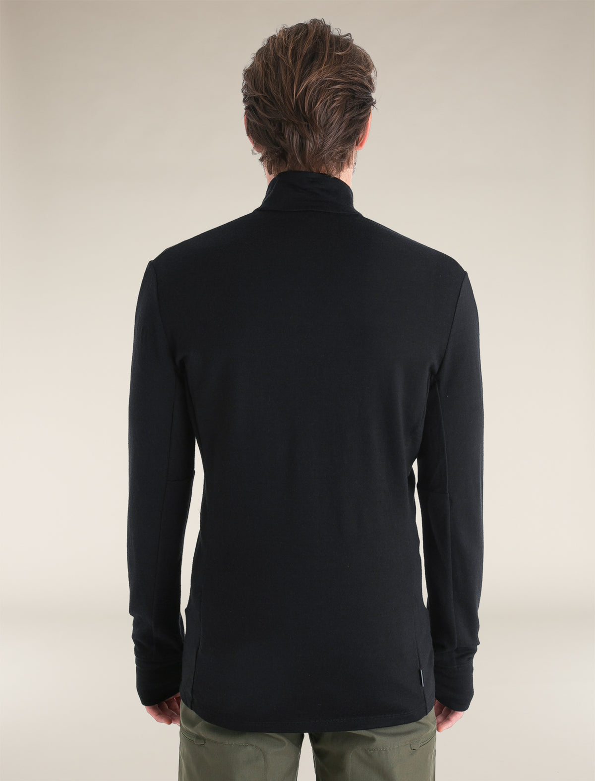 Men's Merino 260 Quantum Long Sleeve Zip Jacket Black - 2