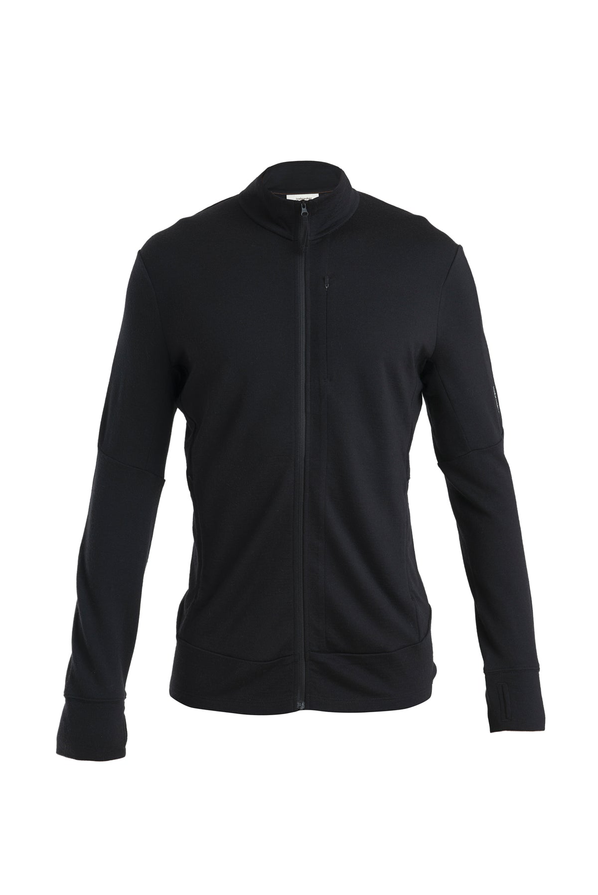 Men's Merino 260 Quantum Long Sleeve Zip Jacket Black - 10