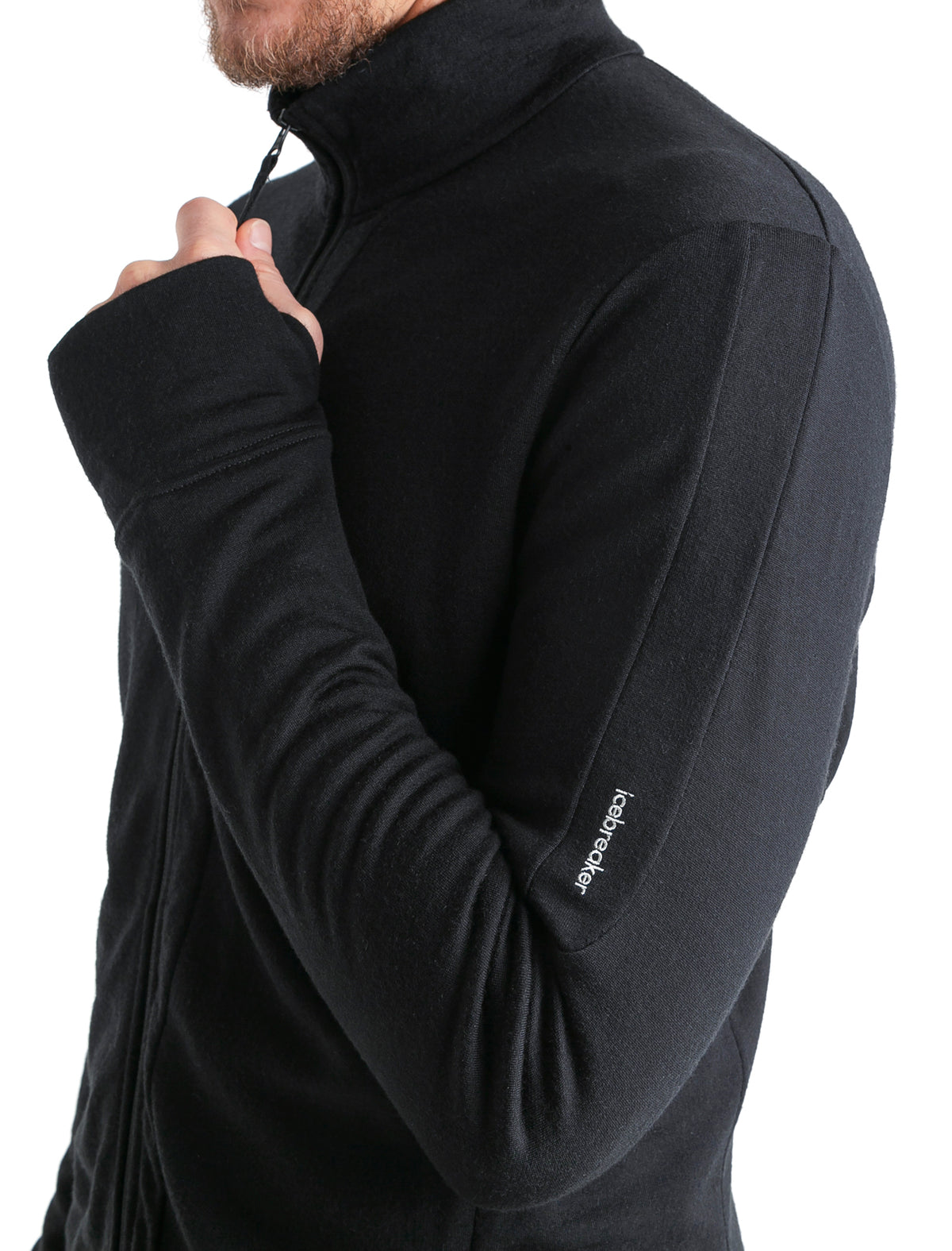 Men's Merino 260 Quantum Long Sleeve Zip Jacket Black - 4