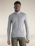 Men's Merino 260 Quantum Long Sleeve Zip Jacket Metro Heather - 1