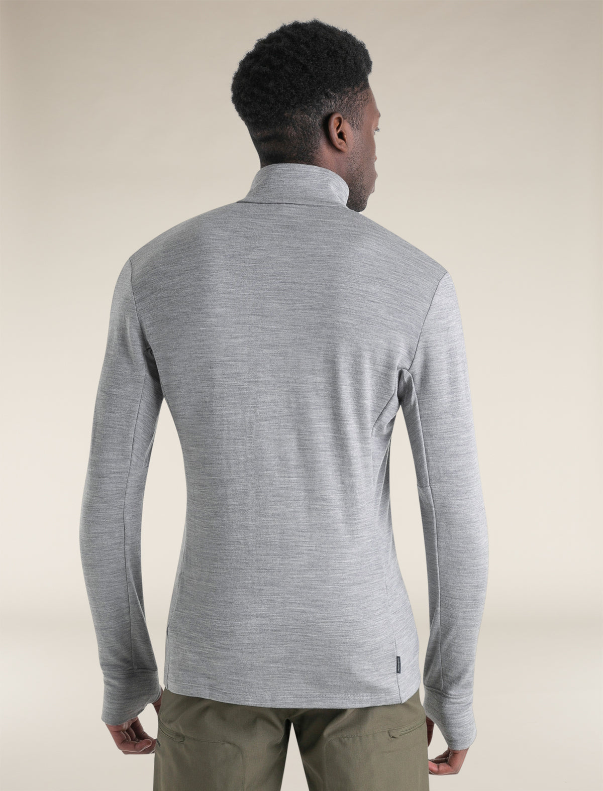 Men's Merino 260 Quantum Long Sleeve Zip Jacket Metro Heather - 2