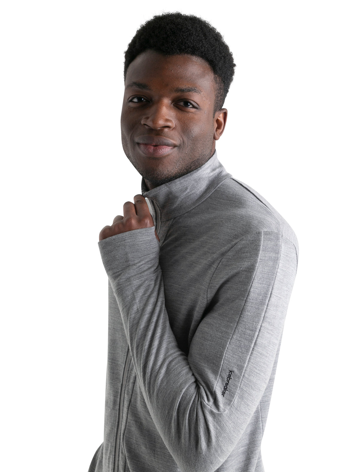 Men's Merino 260 Quantum Long Sleeve Zip Jacket Metro Heather - 4