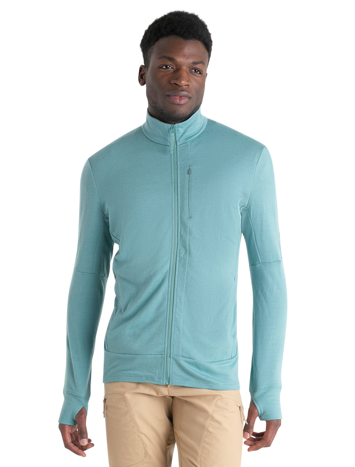 Men's Merino 260 Quantum Long Sleeve Zip Jacket Cloud Ray - 1