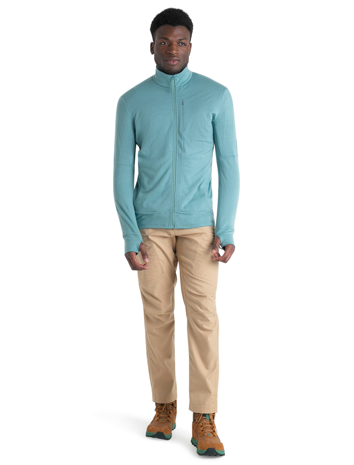 Men's Merino 260 Quantum Long Sleeve Zip Jacket Cloud Ray - 3