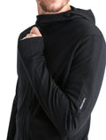 Men's Merino 260 Quantum Long Sleeve Zip Hoodie Black - 11