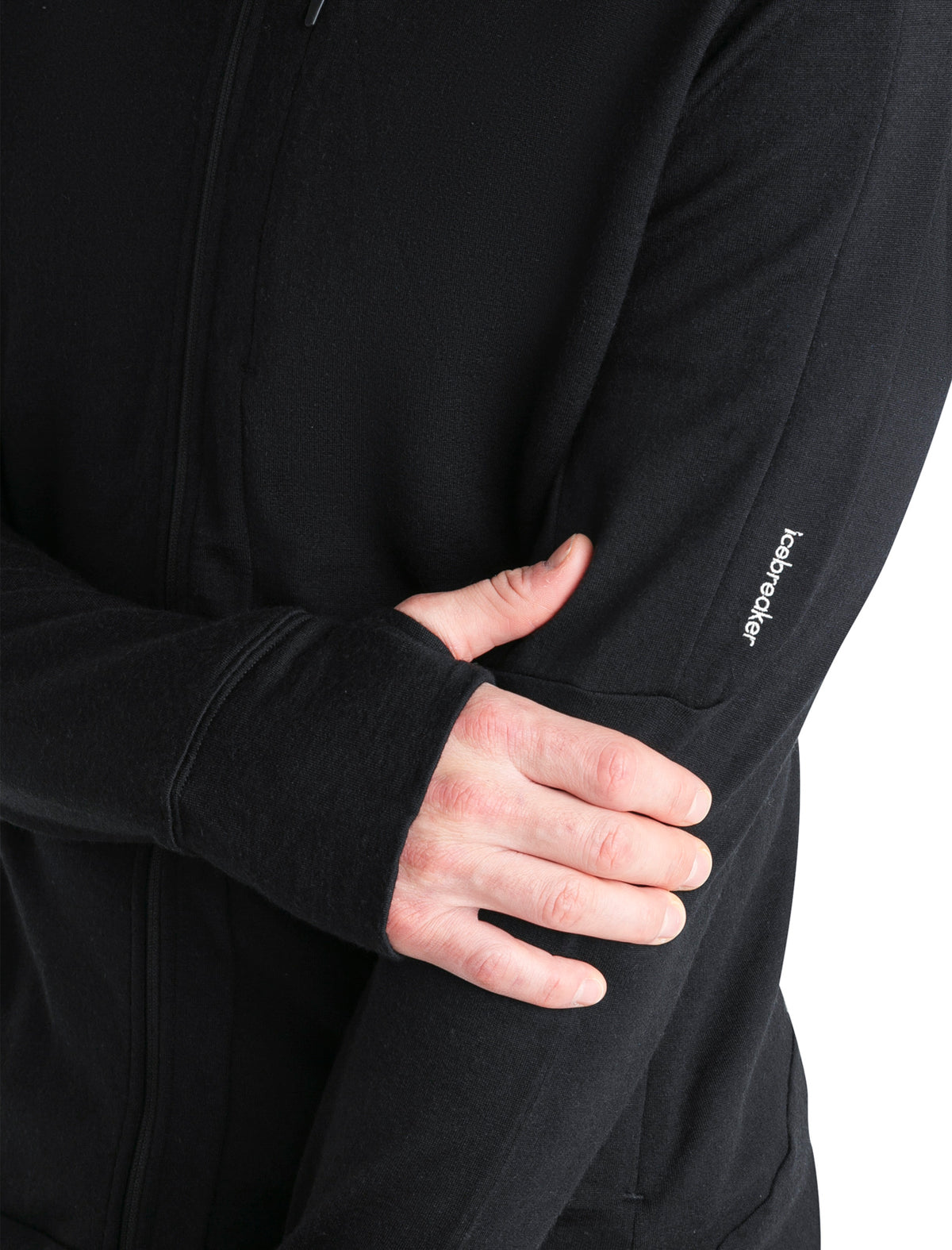 Men's Merino 260 Quantum Long Sleeve Zip Hoodie Black - 12