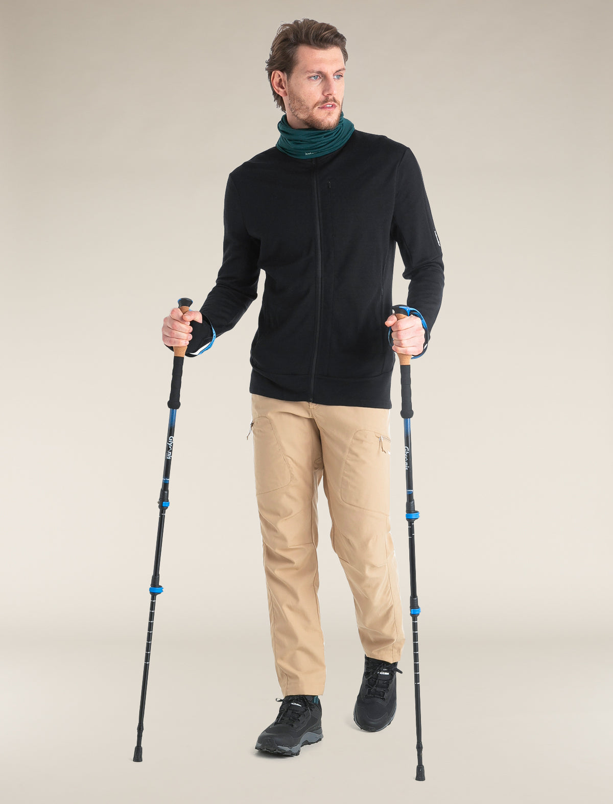 Men's Merino 260 Quantum Long Sleeve Zip Hoodie Black - 6