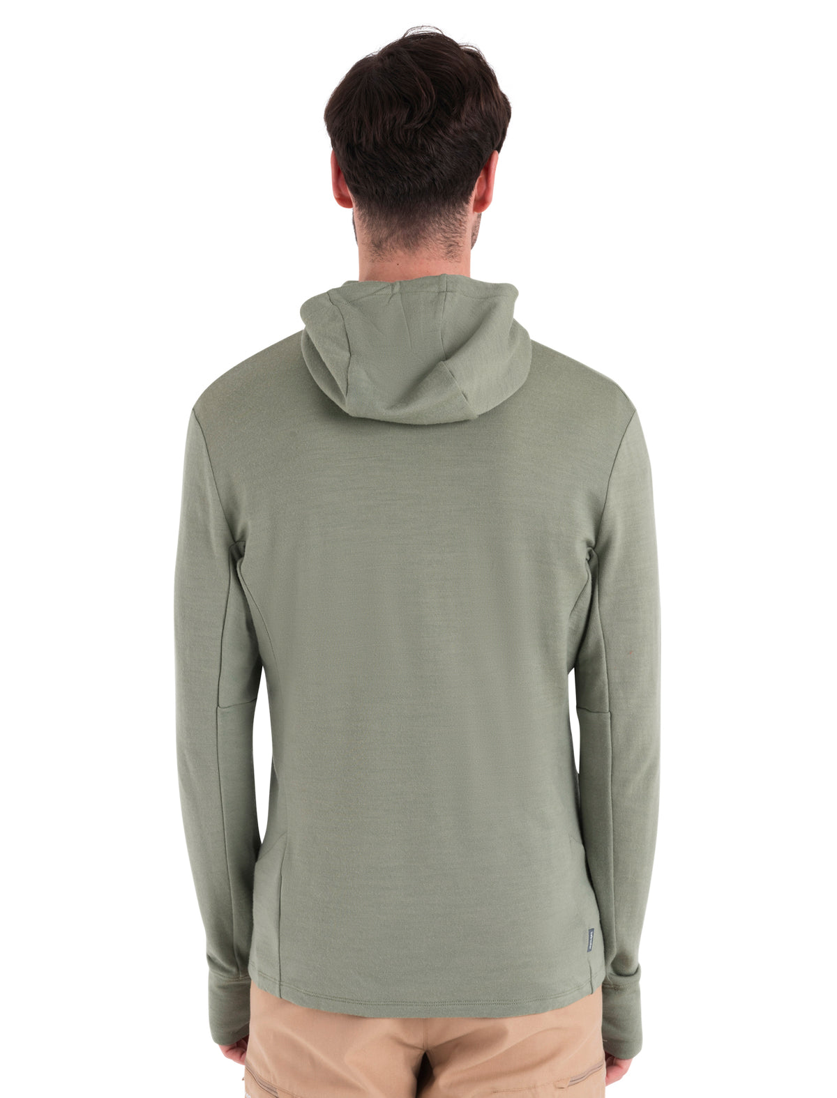 Men's Merino 260 Quantum Long Sleeve Zip Hoodie Lichen/Hyper - 2