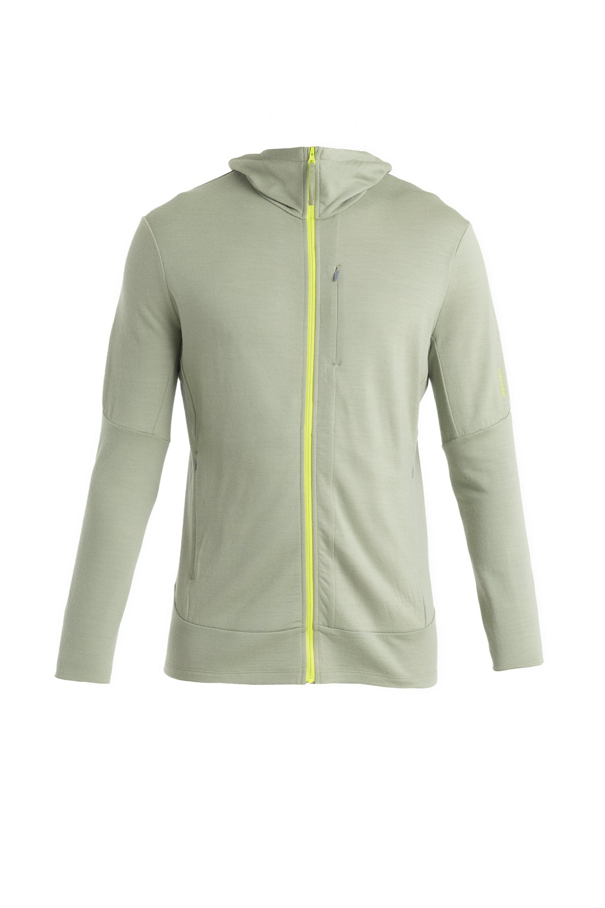 Men's Merino 260 Quantum Long Sleeve Zip Hoodie Lichen/Hyper - 9