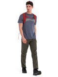 Men's 125 Cool-Lite™ Merino Blend Sphere III T-Shirt Terrain Lines Graphite Heather - 3