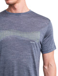 Men's 125 Cool-Lite™ Merino Blend Sphere III T-Shirt Terrain Lines Graphite Heather - 4