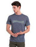 Men's 125 Cool-Lite™ Merino Blend Sphere III T-Shirt Terrain Lines Graphite Heather - 6