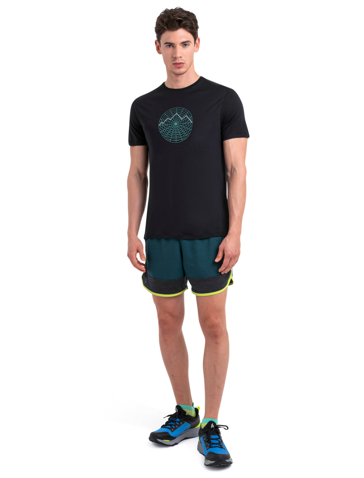 Men's 125 Cool-Lite™ Merino Blend Sphere III T-Shirt Vision Grid  - 3