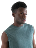Men's Merino Blend 125 Cool-Lite™ Sphere Tank Fathom Green Heather - 8