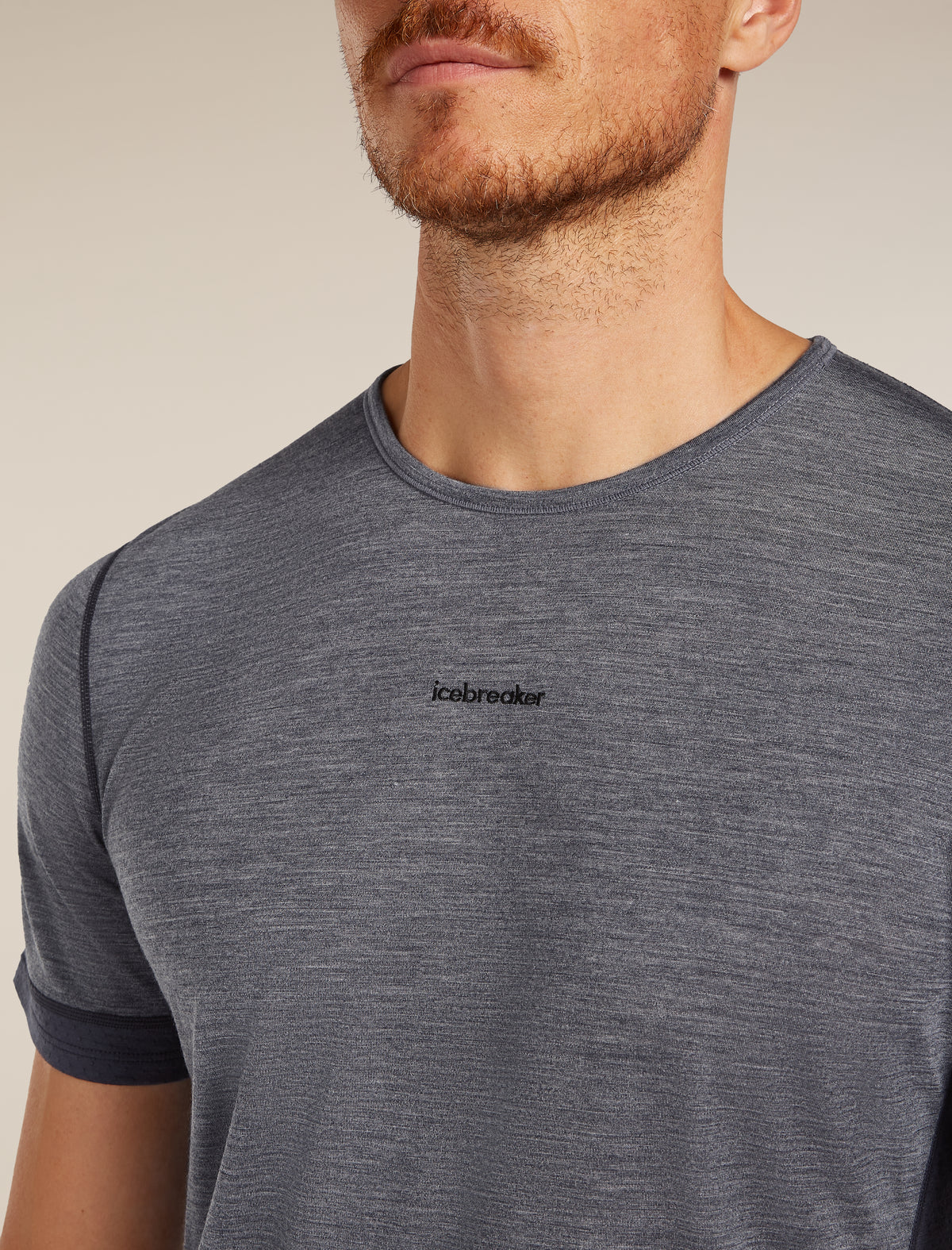 Men's Merino Blend 125 ZoneKnit™ Energy Wind Short Sleeve T-Shirt Graphite/Graphite Heather - 9