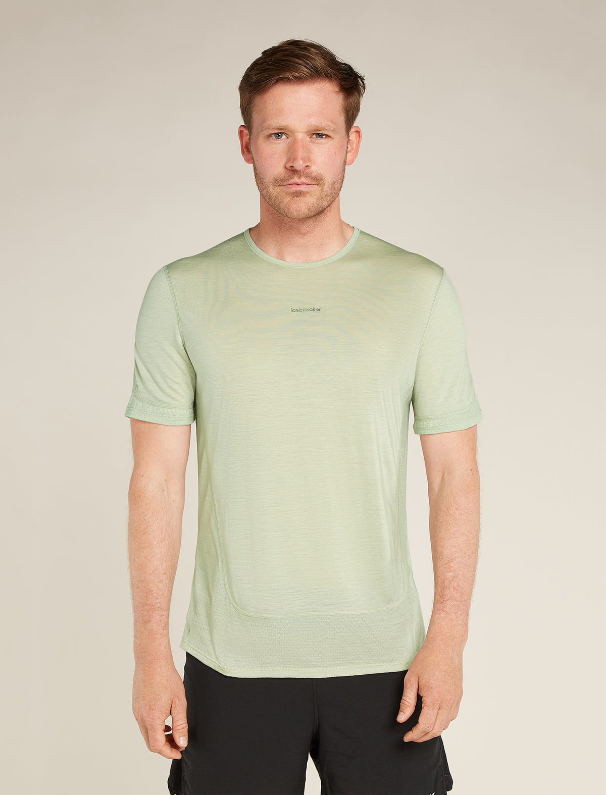 Men's Merino Blend 125 ZoneKnit™ Energy Wind Short Sleeve T-Shirt Ashen - 1