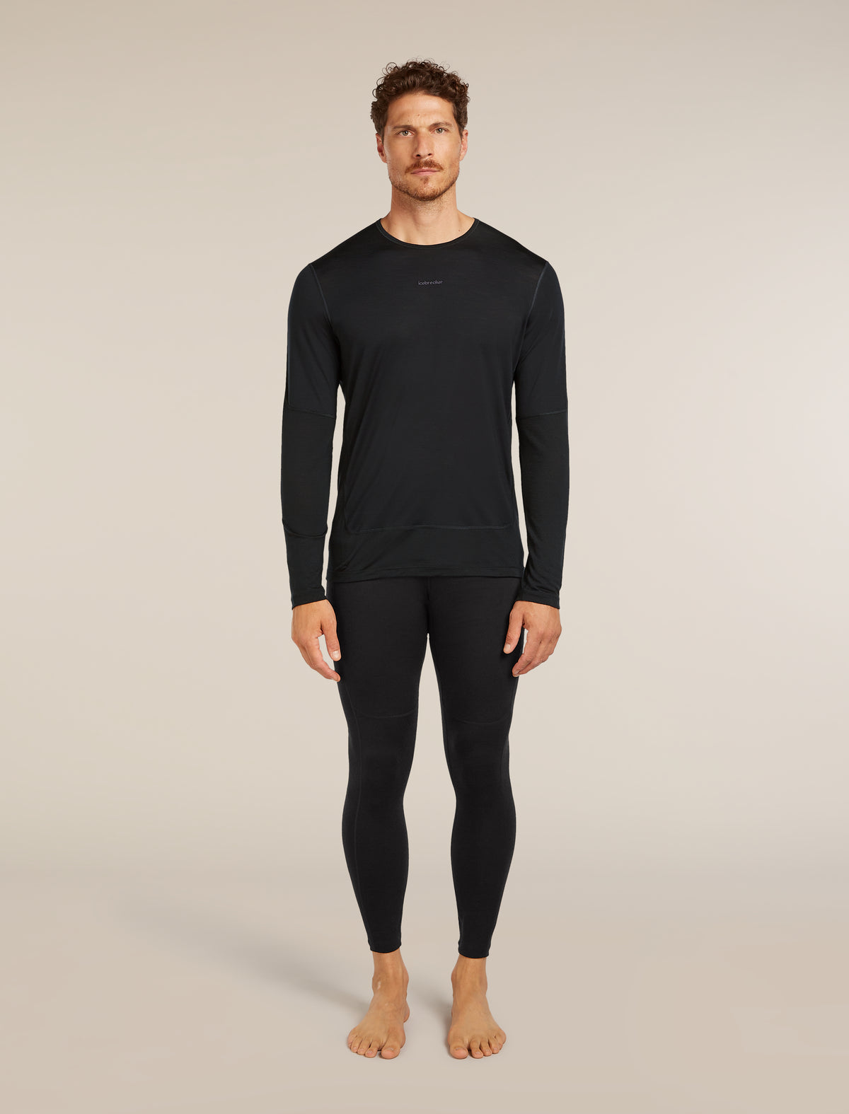 Men's Merino Blend 125 ZoneKnit™ Energy Wind Long Sleeve T-Shirt Black - 3