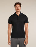 Men's Merino 150 Tech Lite Short Sleeve Polo Black - 1