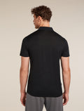 Men's Merino 150 Tech Lite Short Sleeve Polo Black - 2