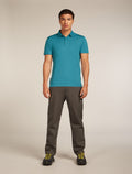 Men's Merino 150 Tech Lite Short Sleeve Polo Topaz - 3